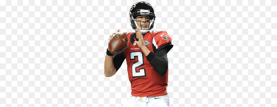 Quarterback Matt Ryan Atlanta Falcons Matt Ryan, Helmet, Playing American Football, Person, Sport Png