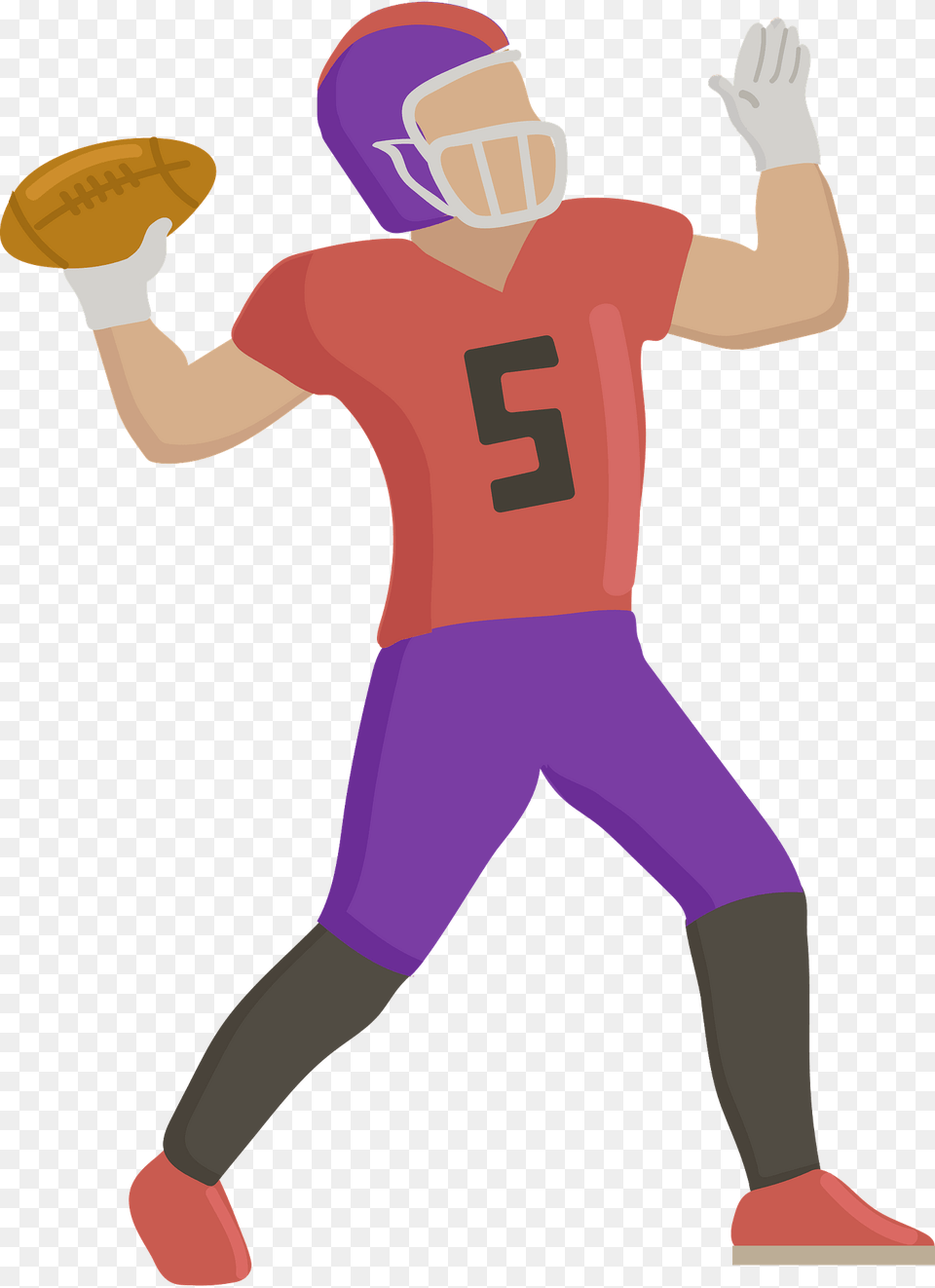 Quarterback Throwing Clipart, Helmet, Person, People, Clothing Png