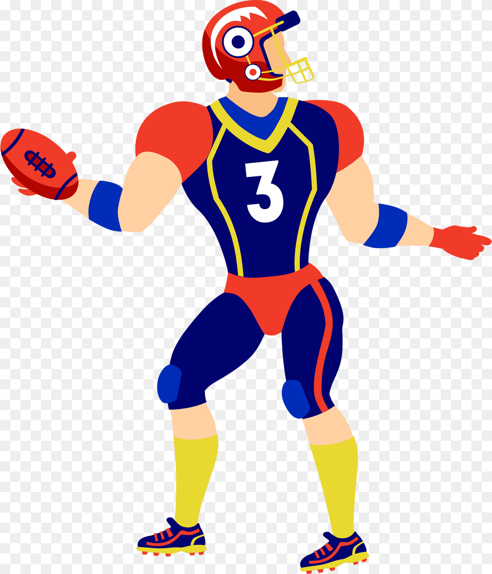 Quarterback Throwing Clipart, Boy, Child, Male, Person Free Transparent Png