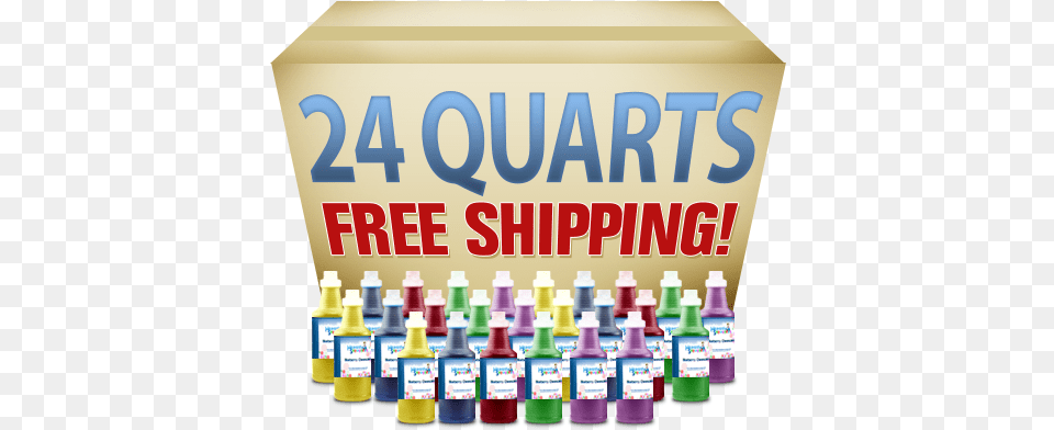 Quarts Snow Cone Syrup Free Shipping Snow Cone, Paint Container Png
