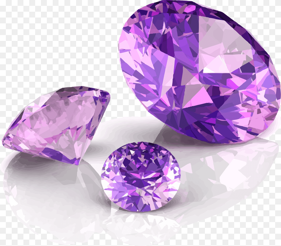 Quartz Jewellery Purple Diamond Diagram Vector Amethyst Purple Gemstone, Accessories, Jewelry, Ornament, Crystal Free Transparent Png