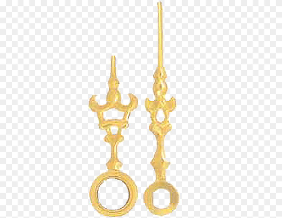 Quartz Movements Clock Hands Length 35 Gold Clock Hands, Accessories, Earring, Jewelry, Candle Free Transparent Png