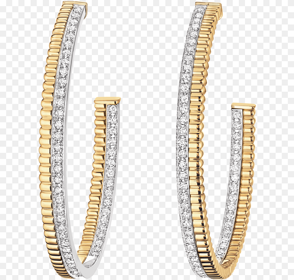Quatre Lumire Hoop Earrings 40mm Diamonds Yellow And Gold Hoop Earrings Transparent, Accessories, Diamond, Gemstone, Jewelry Png Image