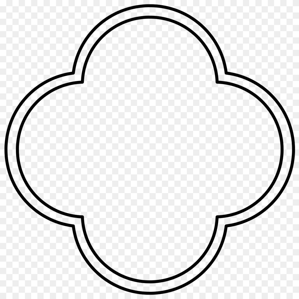 Quatrefoil, Gray Png