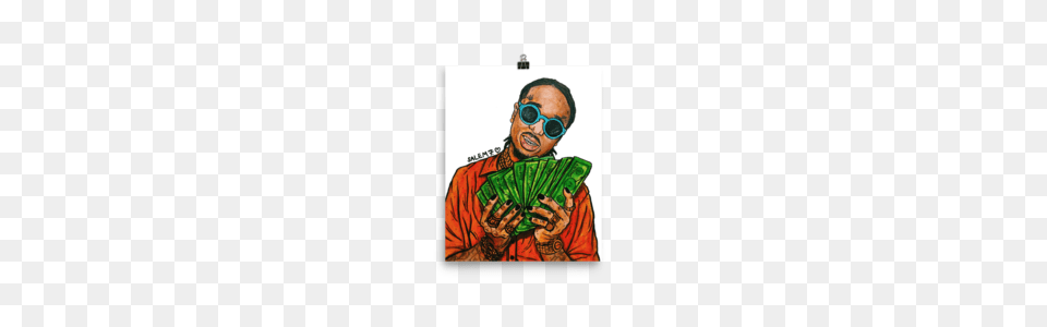 Quavo Print Salem, Portrait, Face, Head, Photography Free Transparent Png