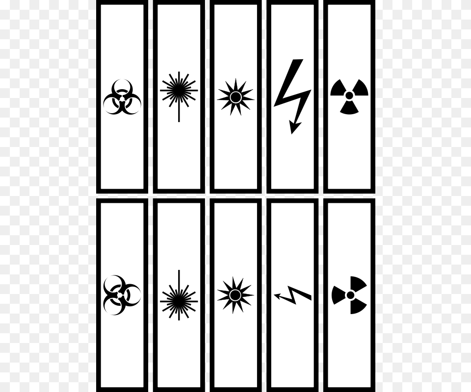 Qubodup Electric Radioactive Hazardous Ammunition Bullet Shells, Stencil, Symbol, Cross Png Image