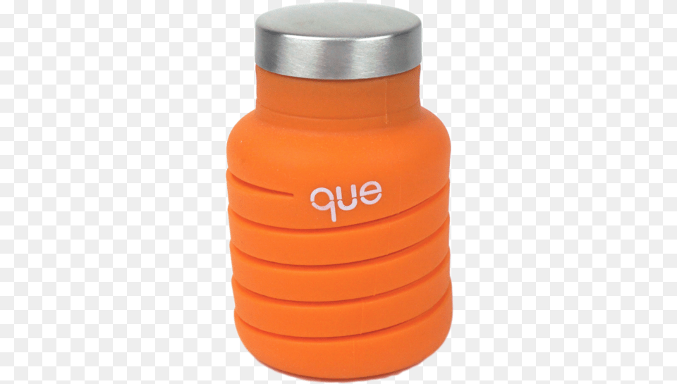 Que Bottle Foldable Water Bottles Sunbeam Orange 12oz Plastic, Jar, Pottery, Shaker Png