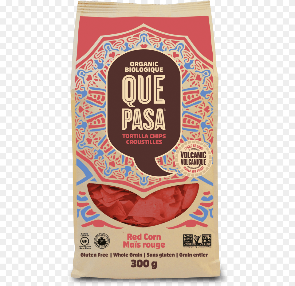 Que Pasa Organic Red Corn Tortilla Chips, Advertisement, Poster, Powder, Can Free Transparent Png