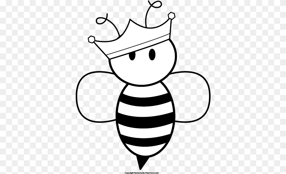 Queen Bee Clip Art Black And White, Stencil, Ammunition, Grenade, Weapon Free Png Download