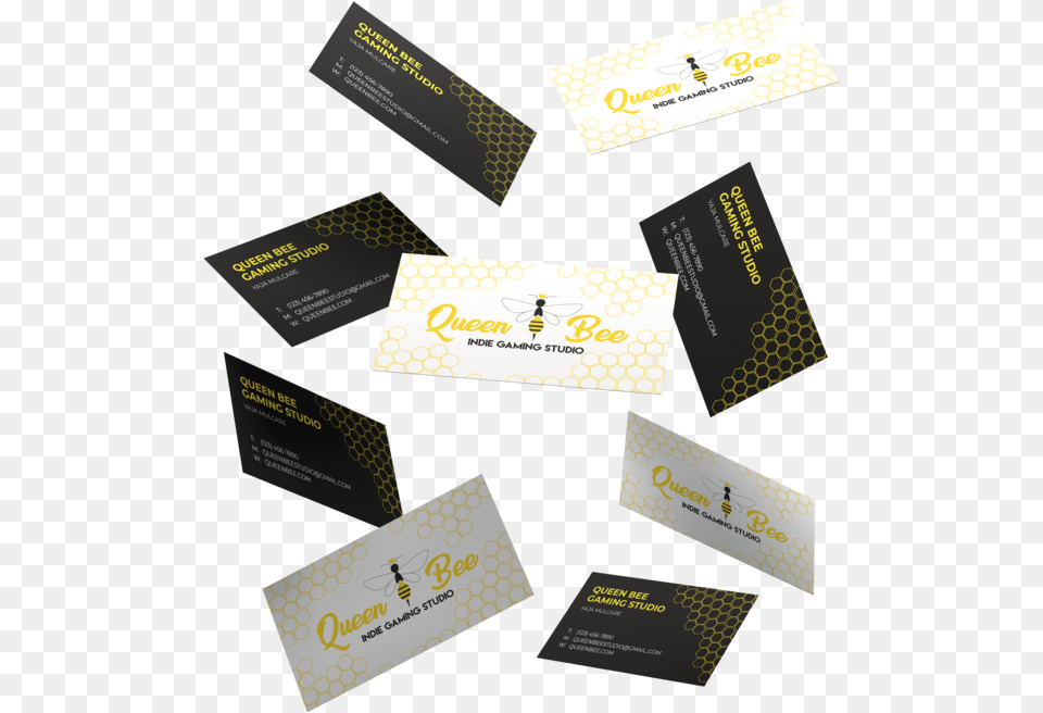 Queen Bee Indie Gaming Studio U2014 Yajau0027 Mulcare, Paper, Text, Business Card Png