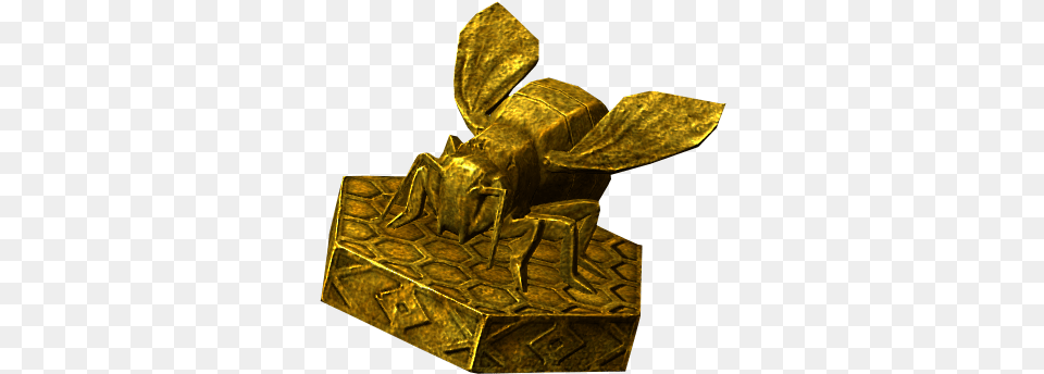 Queen Bee Statue Skyrim Queen Bee Statue Full Bee Statue, Bronze, Gold, Treasure, Art Free Png