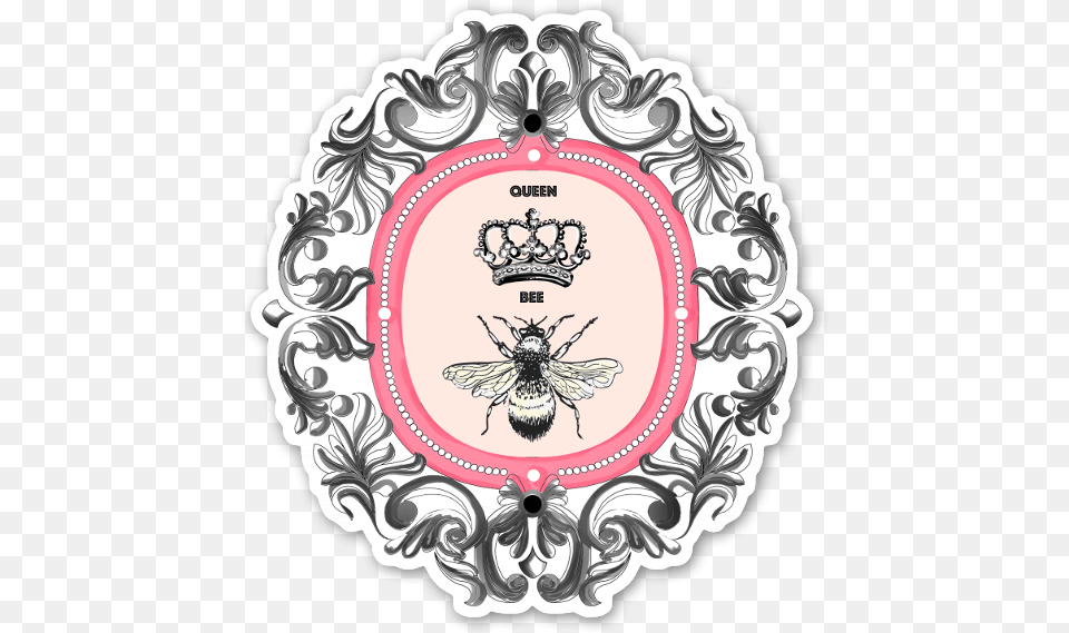 Queen Bee Sticker Illustration, Pattern, Animal, Insect, Invertebrate Free Png