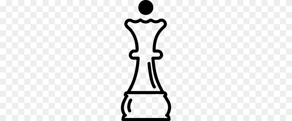 Queen Chess Piece Outline Vectors Logos Icons And Photos, Gray Png