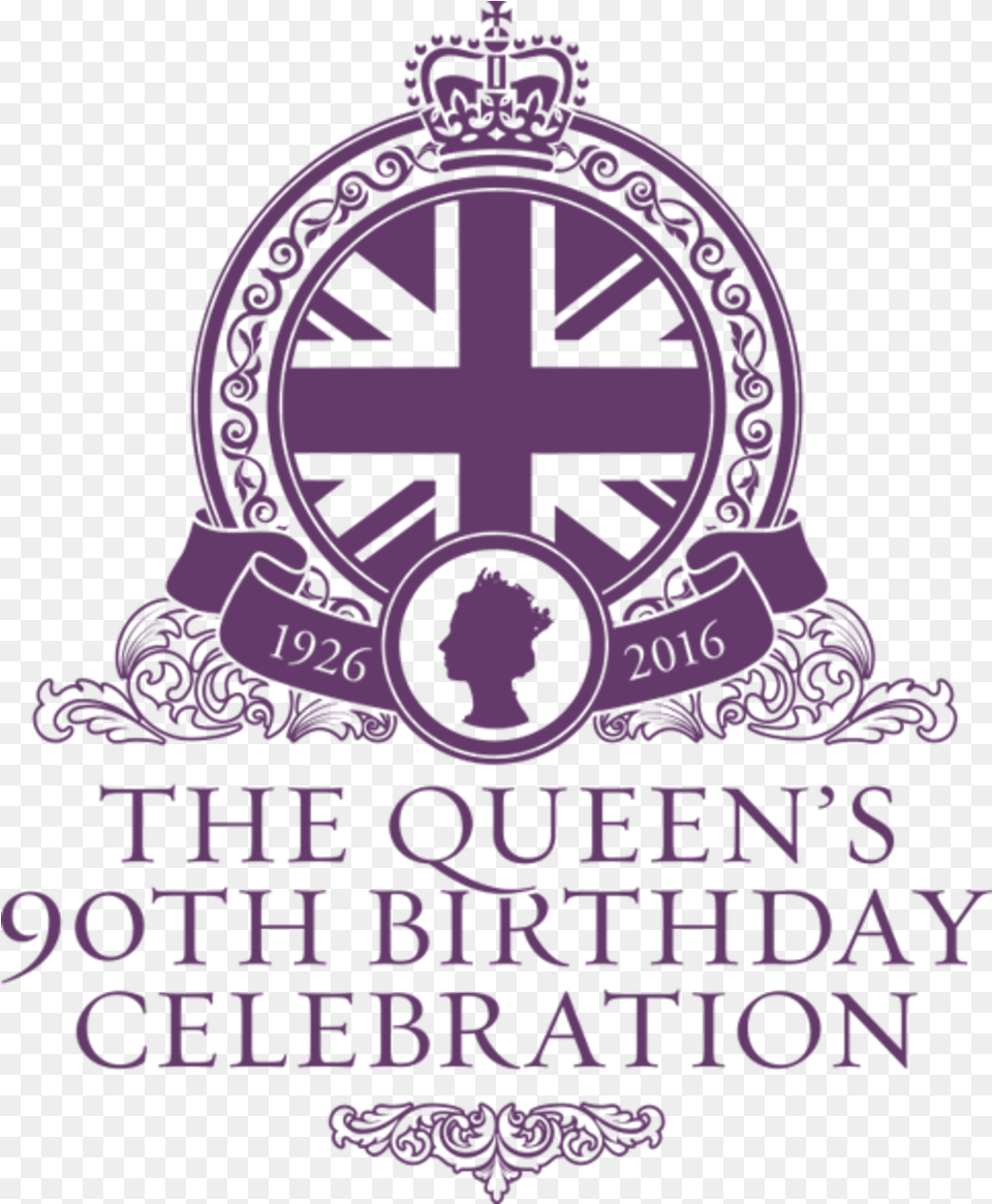 Queen Clipart Logo 90th Birthday Celebration, Symbol, Cross Free Png Download