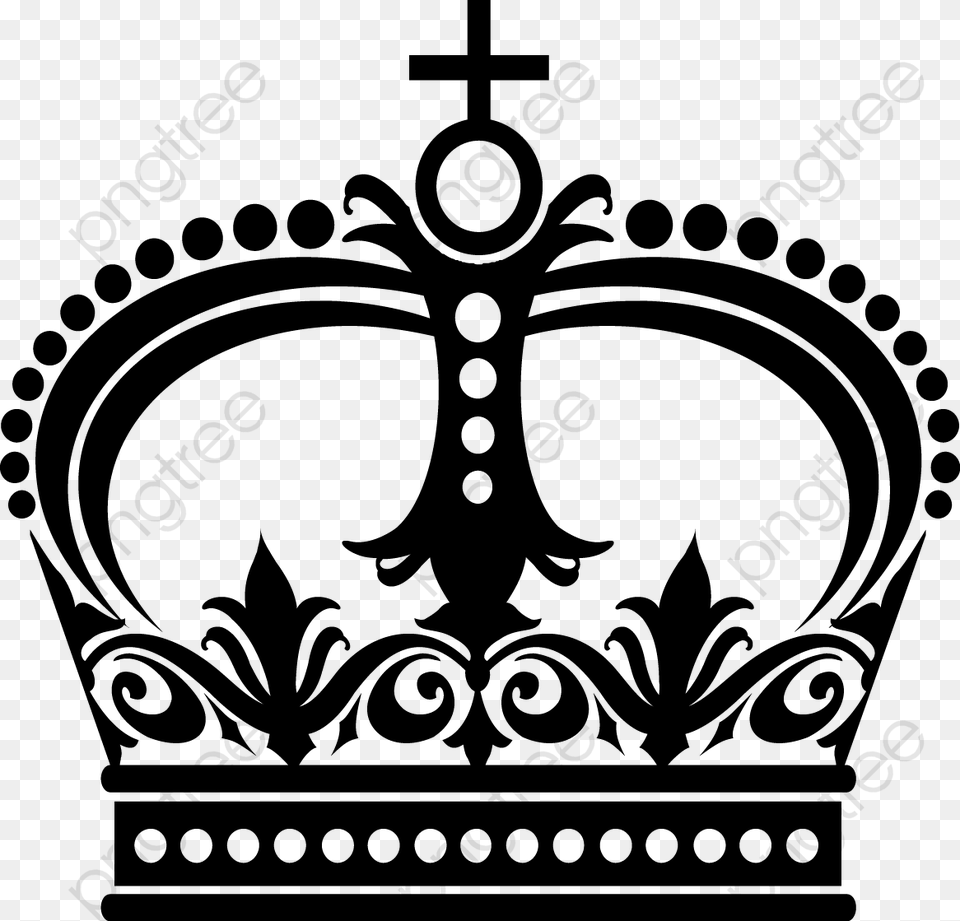 Queen Crown Silhouette Imperial Clipart Black Category Spirit Of London Vol, Gray Png