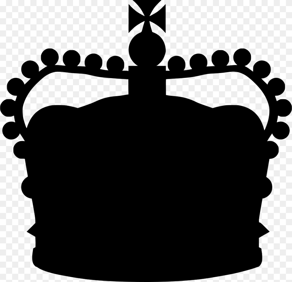 Queen Elizabeth Monogram Clipart Keep Calm Crown Vector, Gray Png