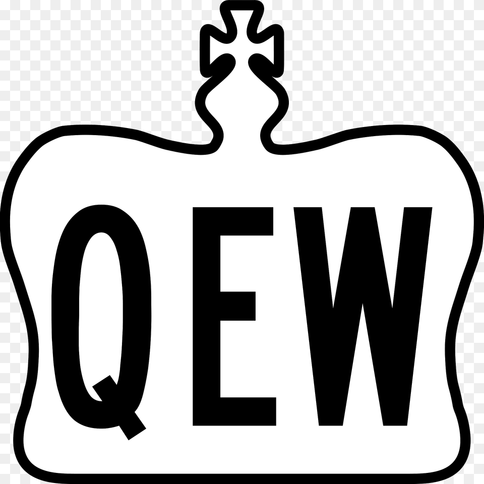 Queen Elizabeth Way Clipart, Stencil, Logo, First Aid, Text Free Transparent Png