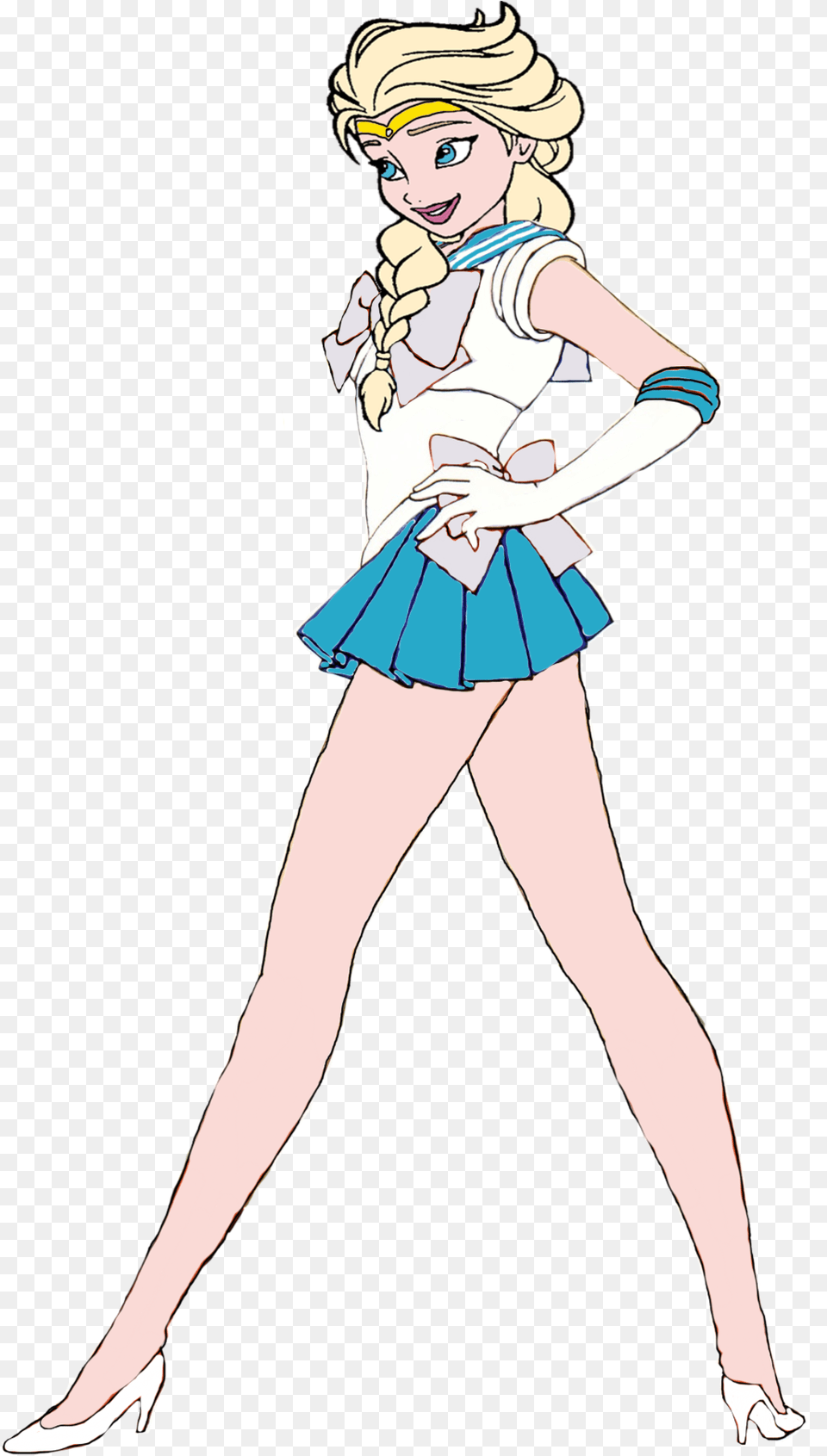 Queen Elsa As A Sailor Scout By Darthraner83 D6u7hfp Molly Baker Sailor Moon, Publication, Book, Comics, Adult Free Png