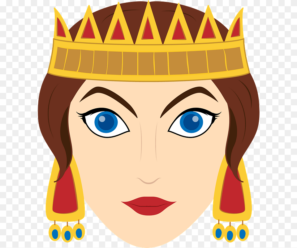 Queen Face Clipart Transparent Creazilla, Accessories, Jewelry, Adult, Female Free Png