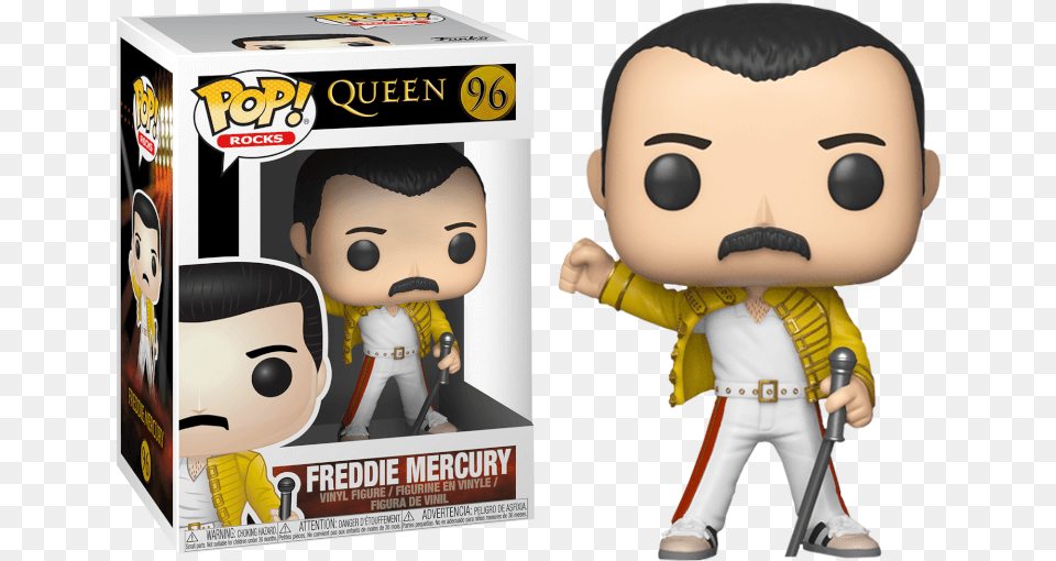 Queen Freddie Mercury Pop Vinyl Full Size Freddie Mercury Pop Vinyl, Baby, Person, Face, Head Png Image