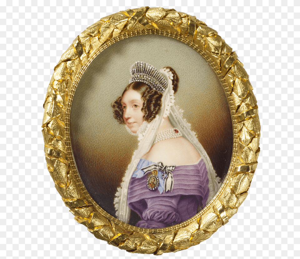Queen Frederica Of Hannover Royal Collection Portrait Miniature, Photography, Woman, Lady, Wedding Free Png Download