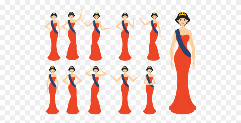 Queen Vector Art, Adult, Person, Formal Wear, Female Free Transparent Png