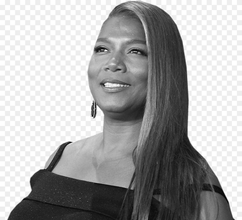 Queen Latifah Black And White, Adult, Smile, Portrait, Photography Png