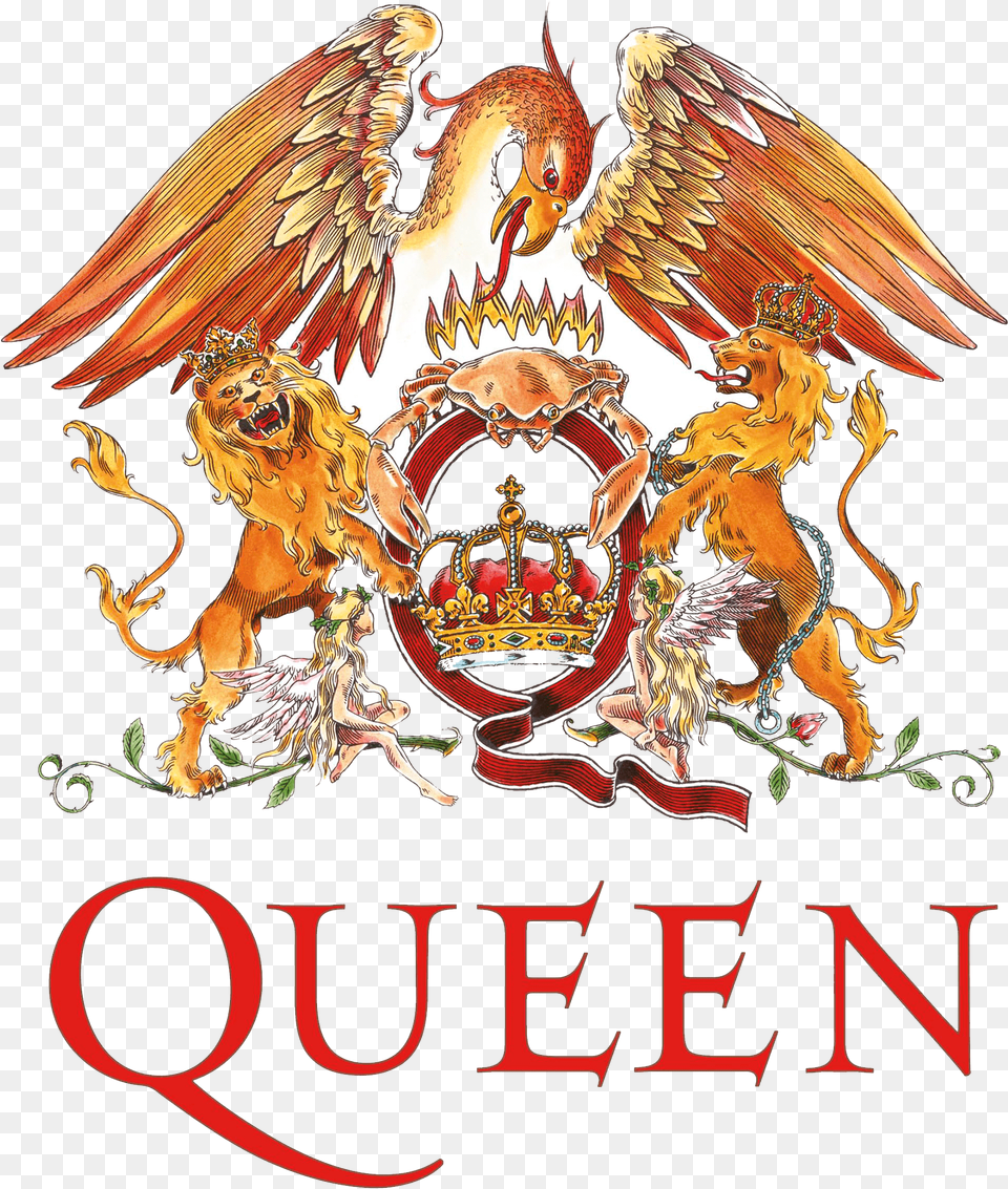 Queen Logo Queen Band Logo, Symbol, Emblem, Adult, Wedding Free Transparent Png