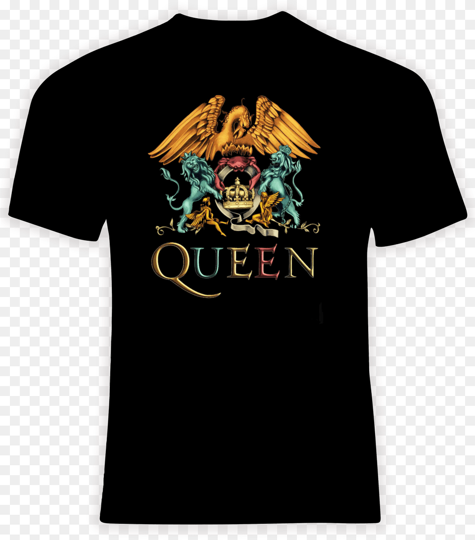 Queen Metallic Colored Logo T Shirt Shirtphoenix Teez Metal Tour Of The Year Shirt, Clothing, T-shirt, Person Png Image