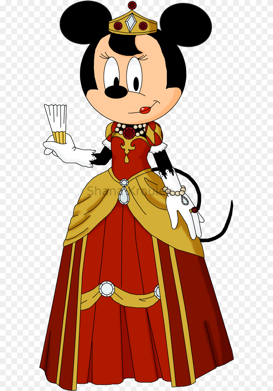 Queen Minnie Mouse By Chaosempress Minnie Mouse, Adult, Wedding, Person, Female Free Png