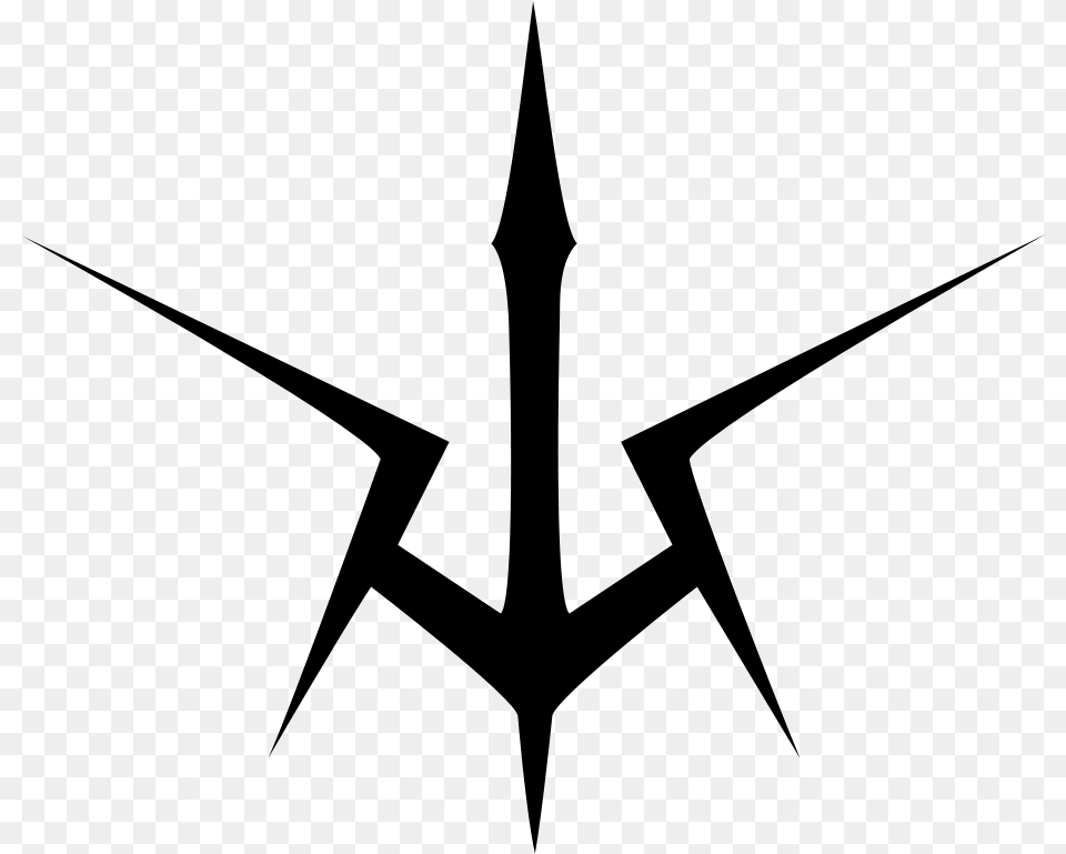 Queen Of Air And Darkness Symbol, Gray Png Image