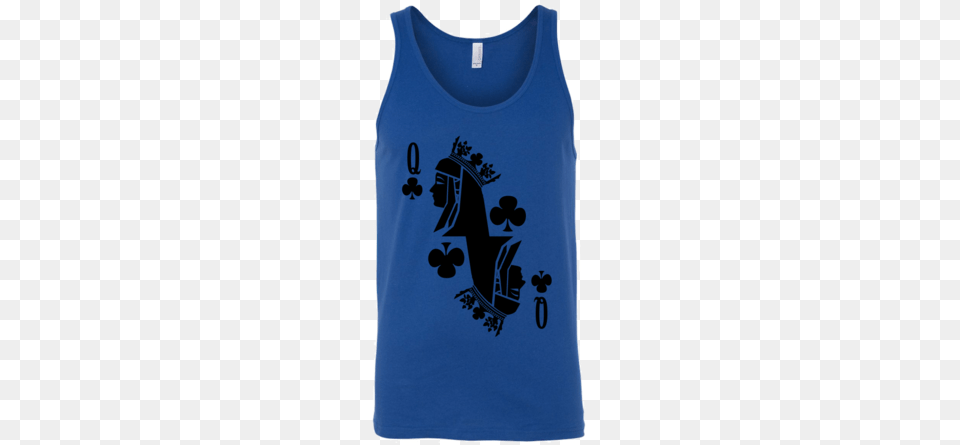 Queen Of Clubs Playing Card Poker Costume Cards Singlet Playing Card, Clothing, Tank Top, T-shirt Png