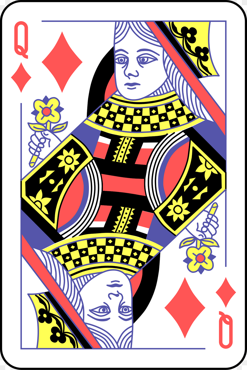 Queen Of Diamonds Clipart, Face, Head, Person Free Transparent Png