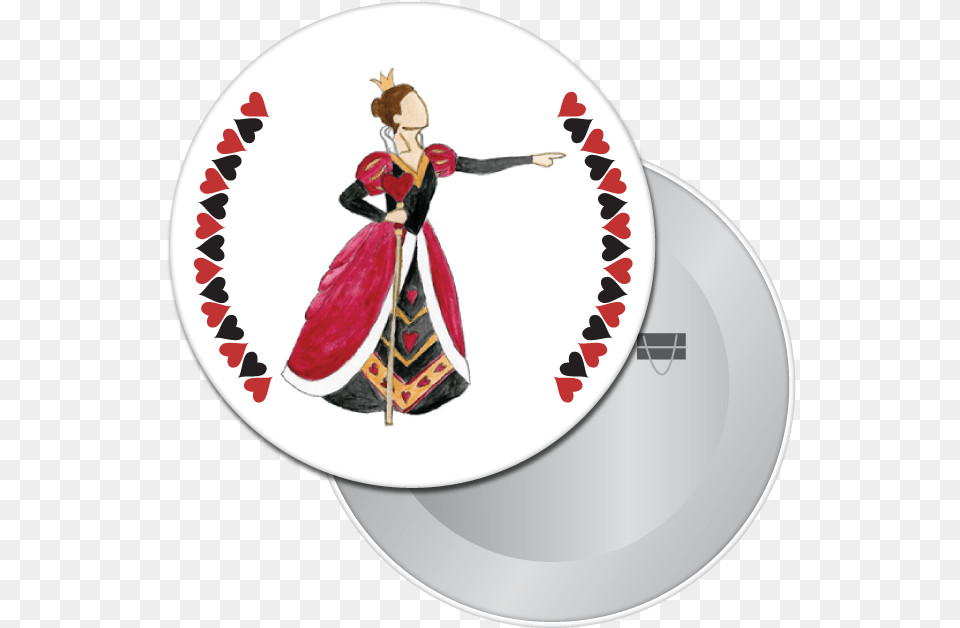 Queen Of Hearts Button Magnet Traditional, Adult, Wedding, Person, Woman Free Transparent Png