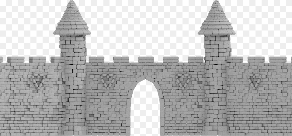 Queen Of Hearts Castle Wall, Arch, Architecture, Brick, Building Png Image