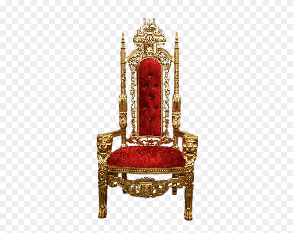 Queen Of Hearts Throne, Chair, Furniture, Armchair Png