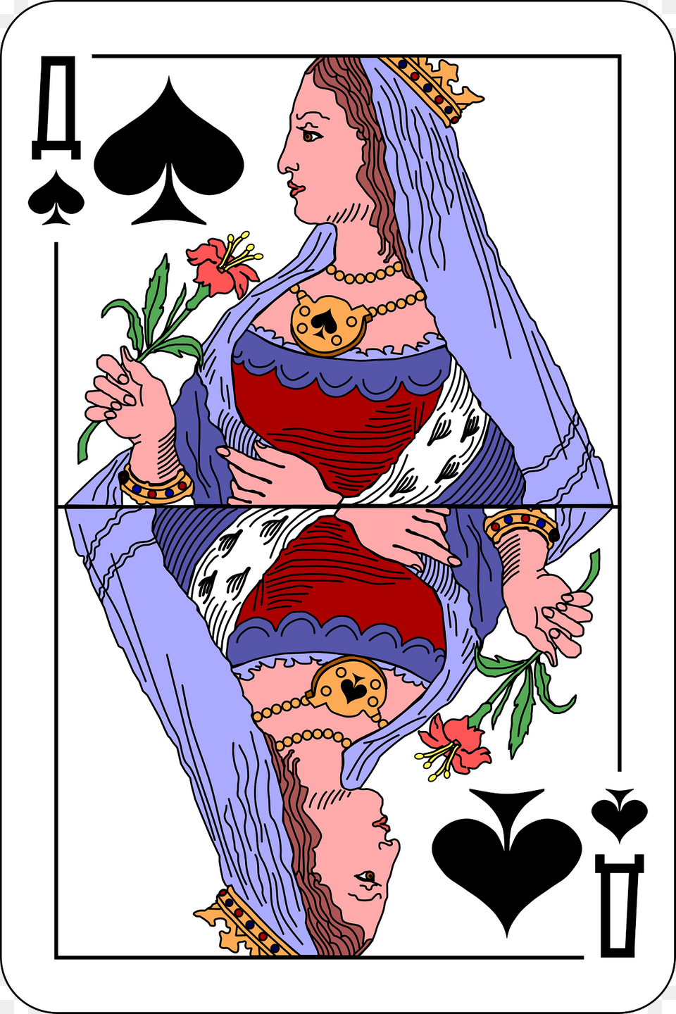 Queen Of Spades Clipart, Book, Comics, Publication, Person Free Transparent Png