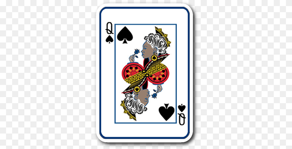Queen Of Spades Sticker Illustration Free Png Download