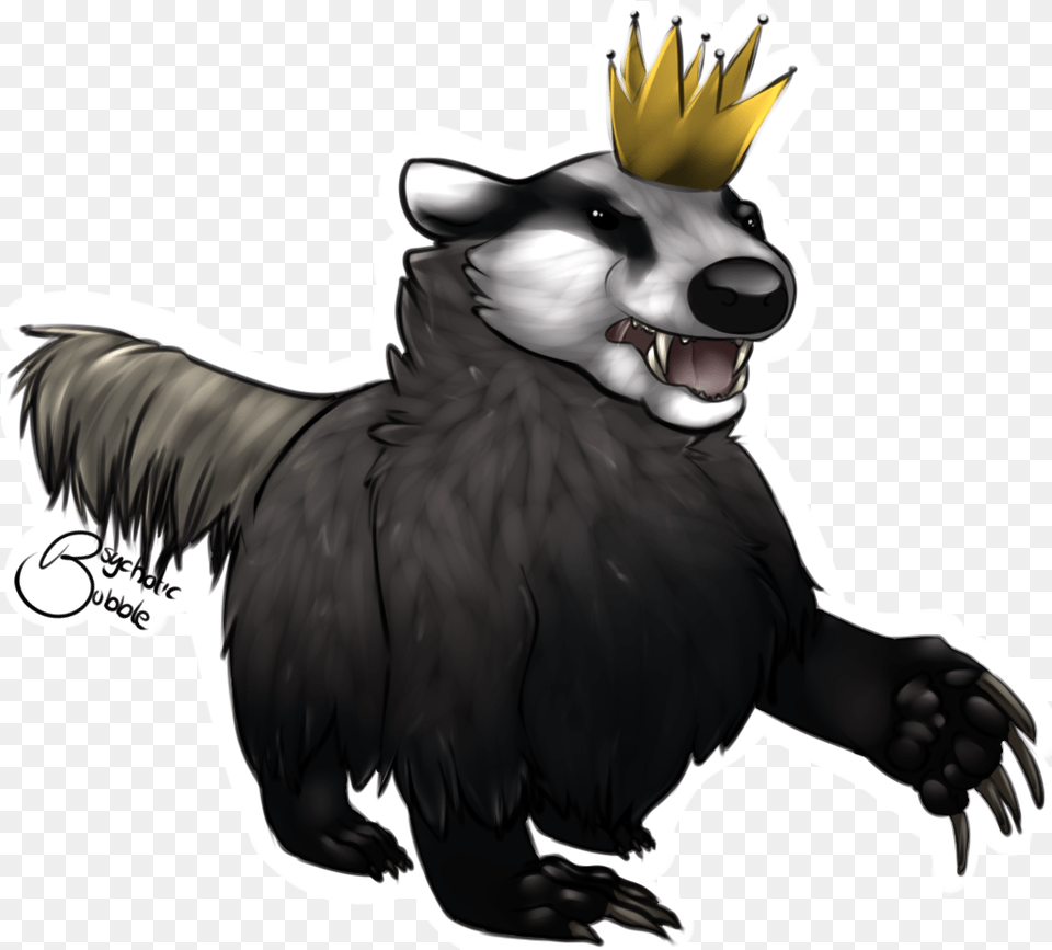 Queen Of The Possessed Badgers U2014 Weasyl Illustration, Animal, Canine, Dog, Mammal Png Image