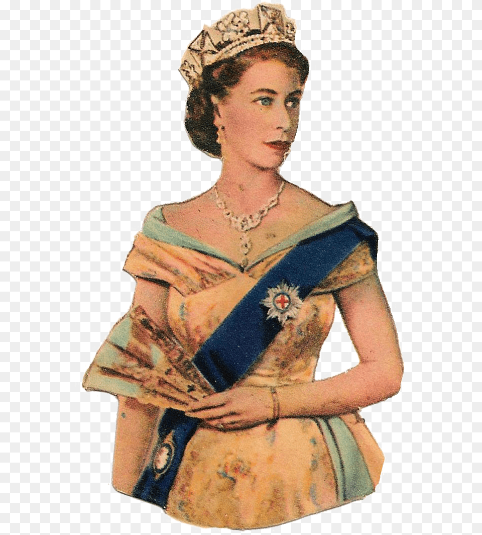 Queen Pic Queen Elizabeth Vintage, Lady, Person, Adult, Female Free Png Download