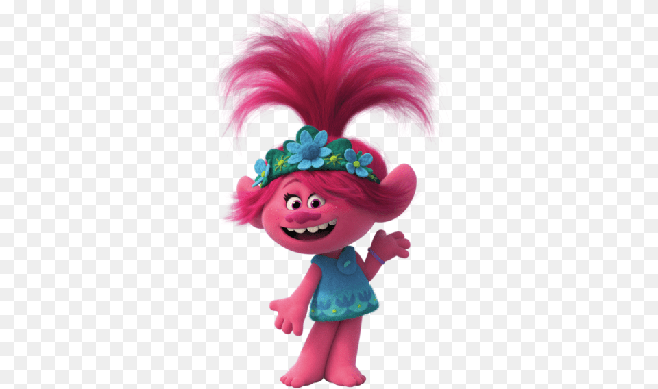 Queen Poppy Poppy From Trolls World Tour, Doll, Toy, Baby, Person Free Transparent Png