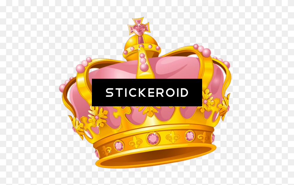 Queen Princess Crown Clipart Queen Pink Cartoon Crown, Accessories, Birthday Cake, Cake, Cream Free Png