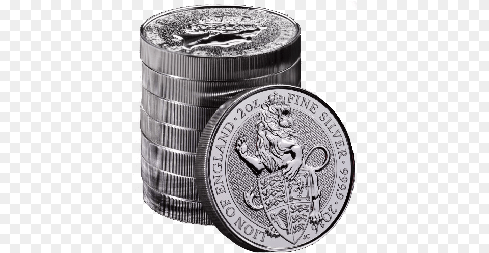 Queen S Beasts Lion 2oz Silver Coin Queen39s Beasts 2oz Silver, Money Free Png