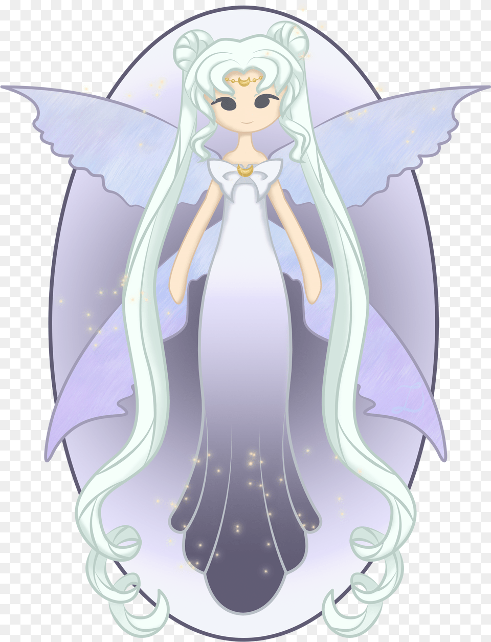 Queen Serenity, Angel, Face, Head, Person Free Png Download