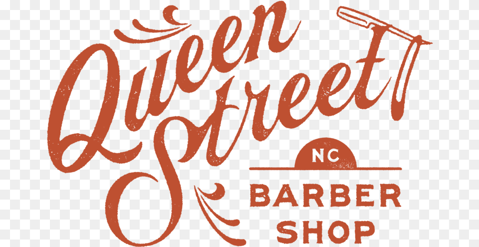 Queen Street Barbershop Barber Shop, Text, Handwriting, Calligraphy Png Image
