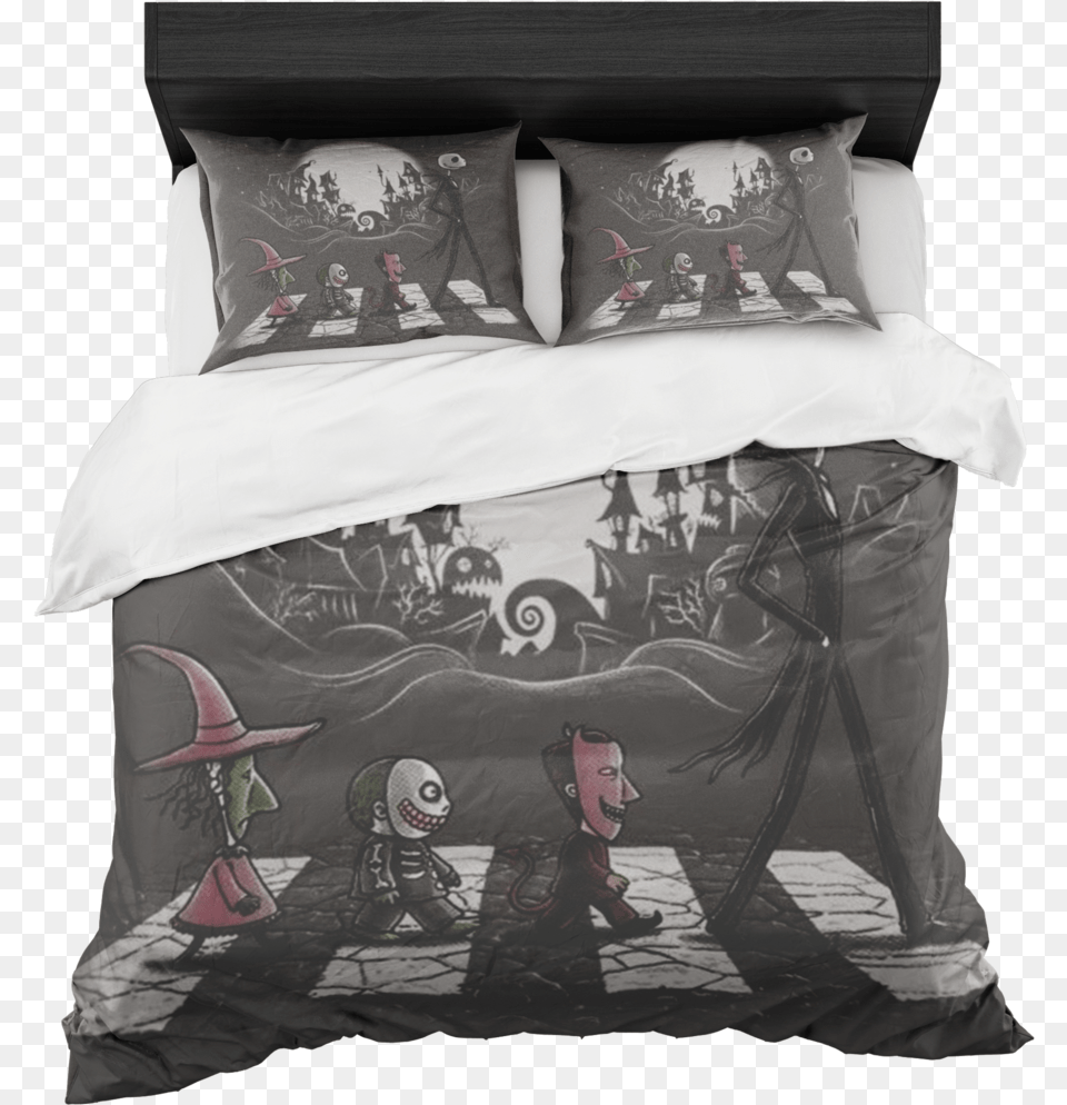Queen Tim Burton Bedding, Home Decor, Cushion, Pillow, Person Png Image
