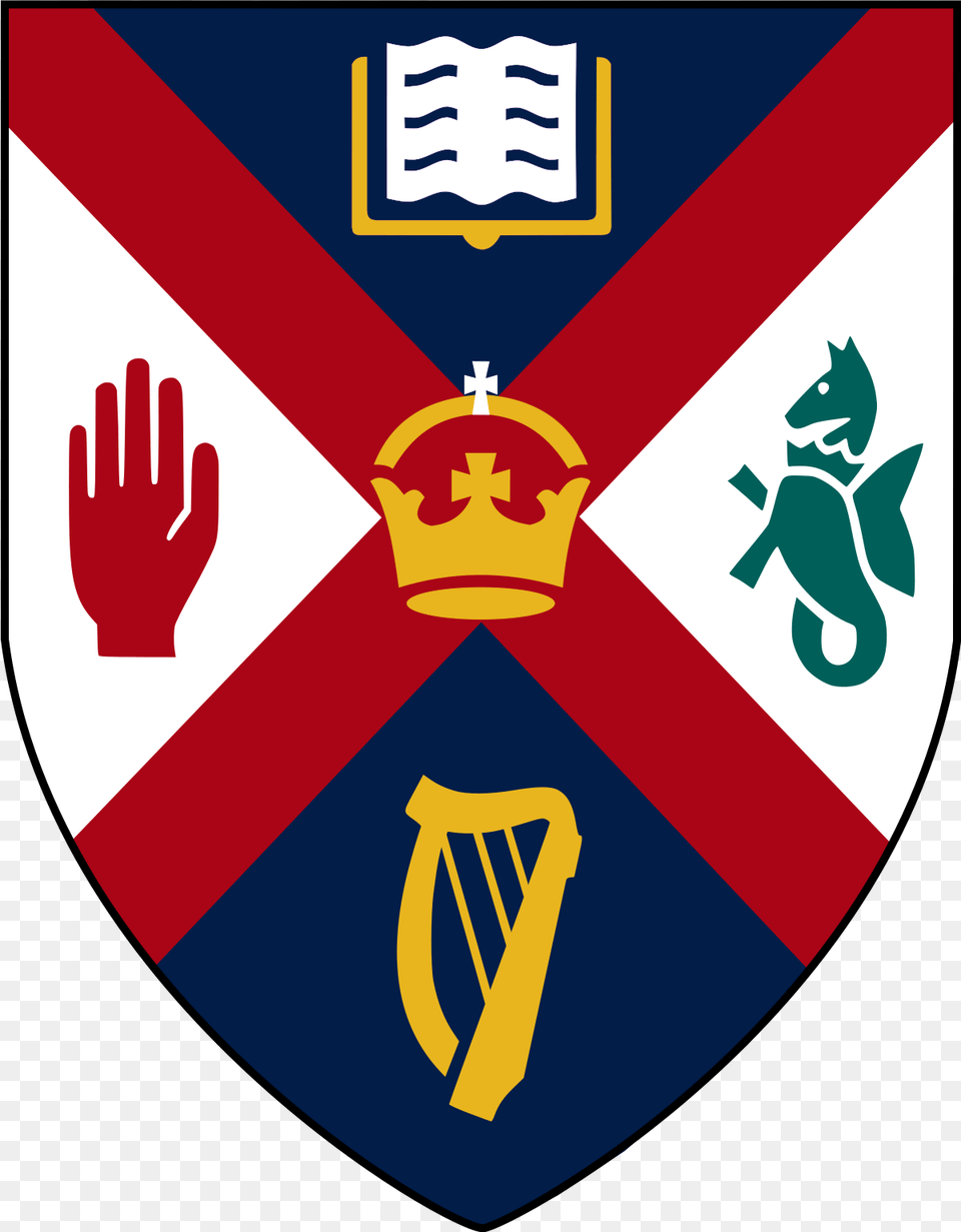 Queen University Belfast Logo, Armor, Shield, Dynamite, Weapon Png