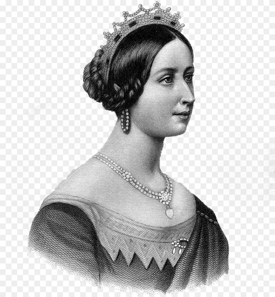 Queen Victoria Biographies En Family Great Britain Young Queen Victoria, Person, Lady, Accessories, Wedding Png