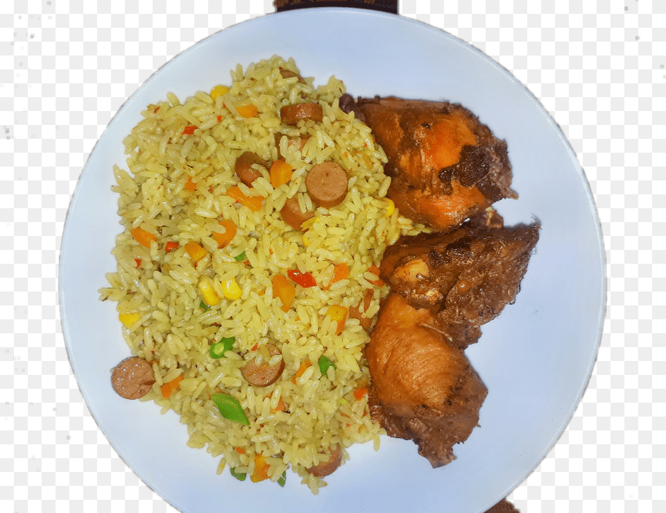 Queenieez Kitchen Special Fried Rice Spiced Rice, Food, Food Presentation, Plate, Grain Png Image
