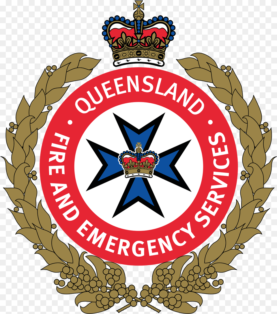Queensland Fire And Rescue Service, Badge, Logo, Symbol, Emblem Free Png